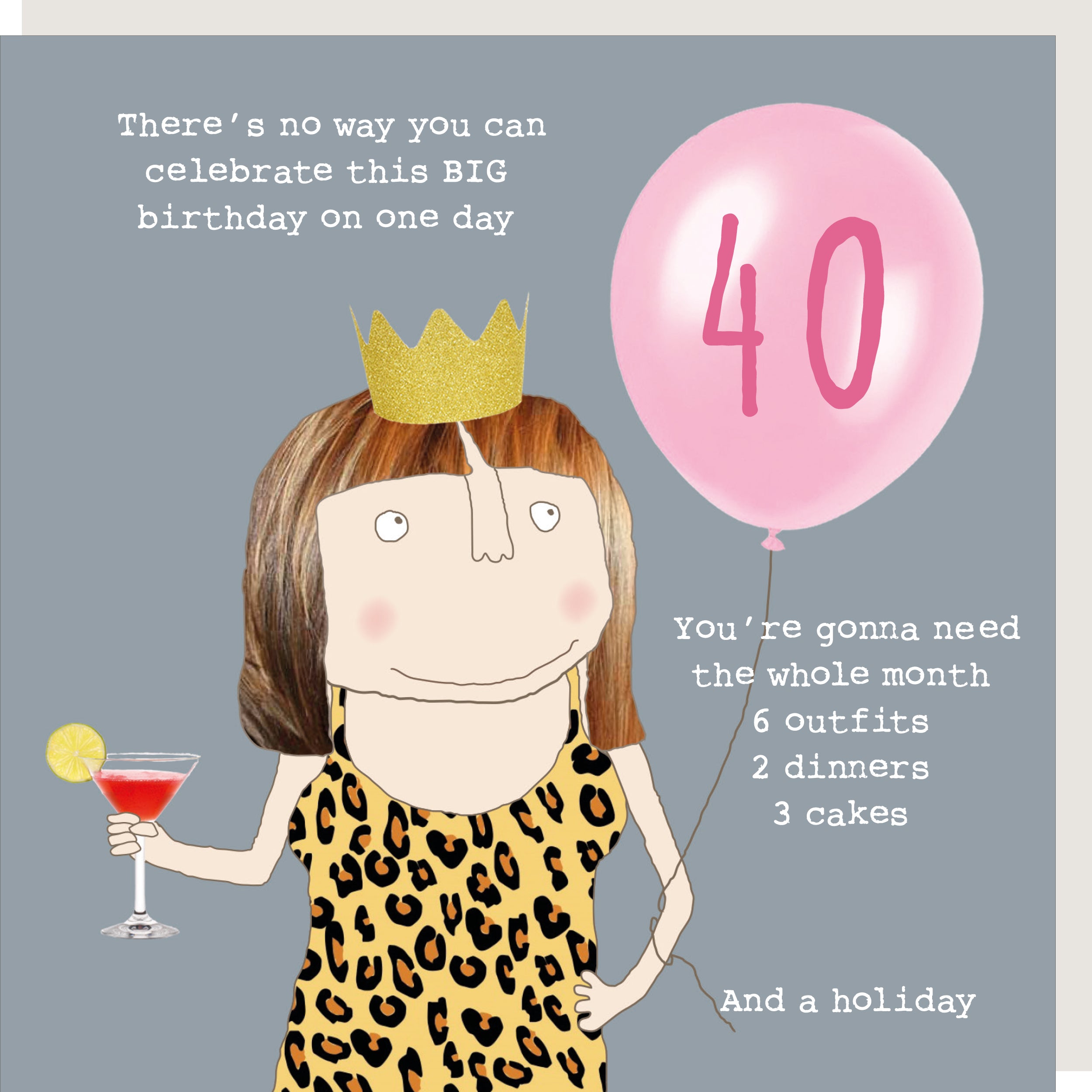 Rosie Made A Thing Big Birthday Female 40th Birthday Card – Love Kate's