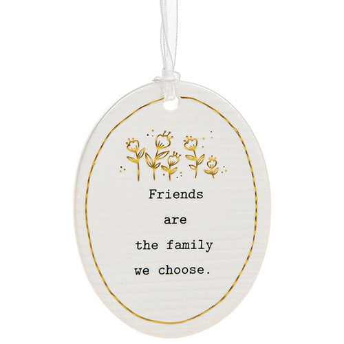 Thoughtful Words The Family We Choose Ceramic Oval Shaped Plaque – Love  Kate's