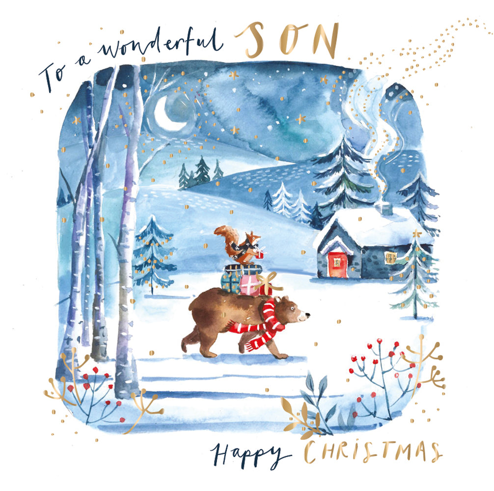 Amazing Nephew Embellished Christmas Card