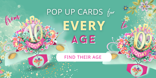 Pop up cards for every age one pop up card with a number 10 birthday and the other 109 birthday card
