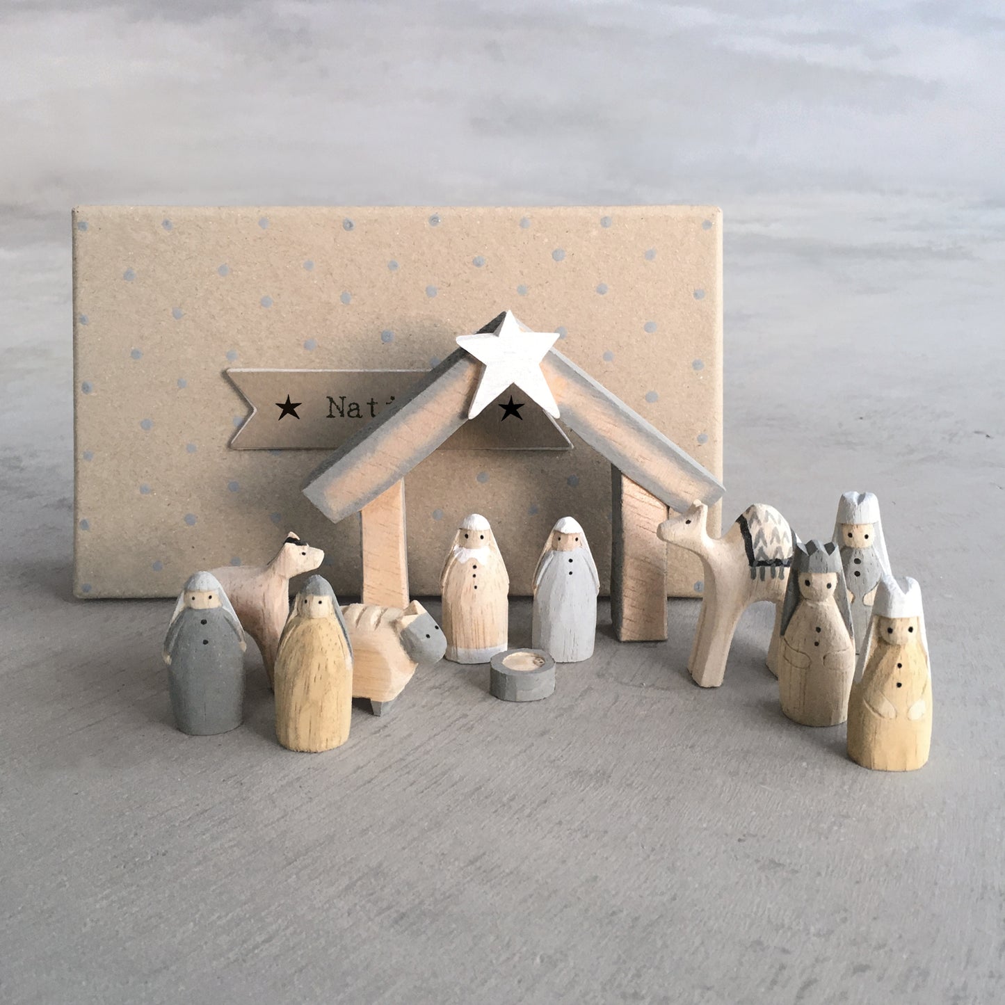 East Of India Little Boxed Christmas Nativity Set