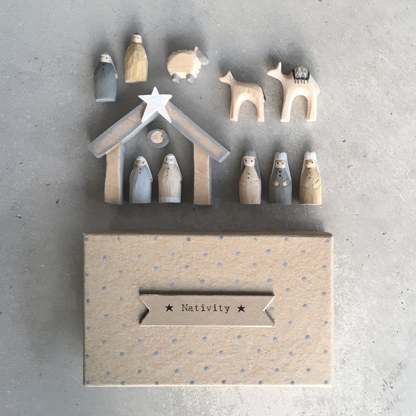 East Of India Little Boxed Christmas Nativity Set