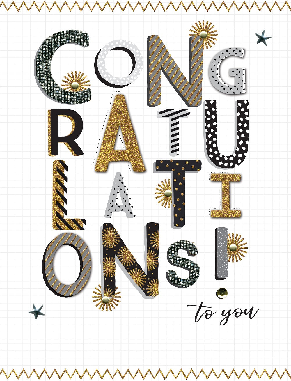 Congratulations To You Gigantic Greeting Card  A4 Sized Cards