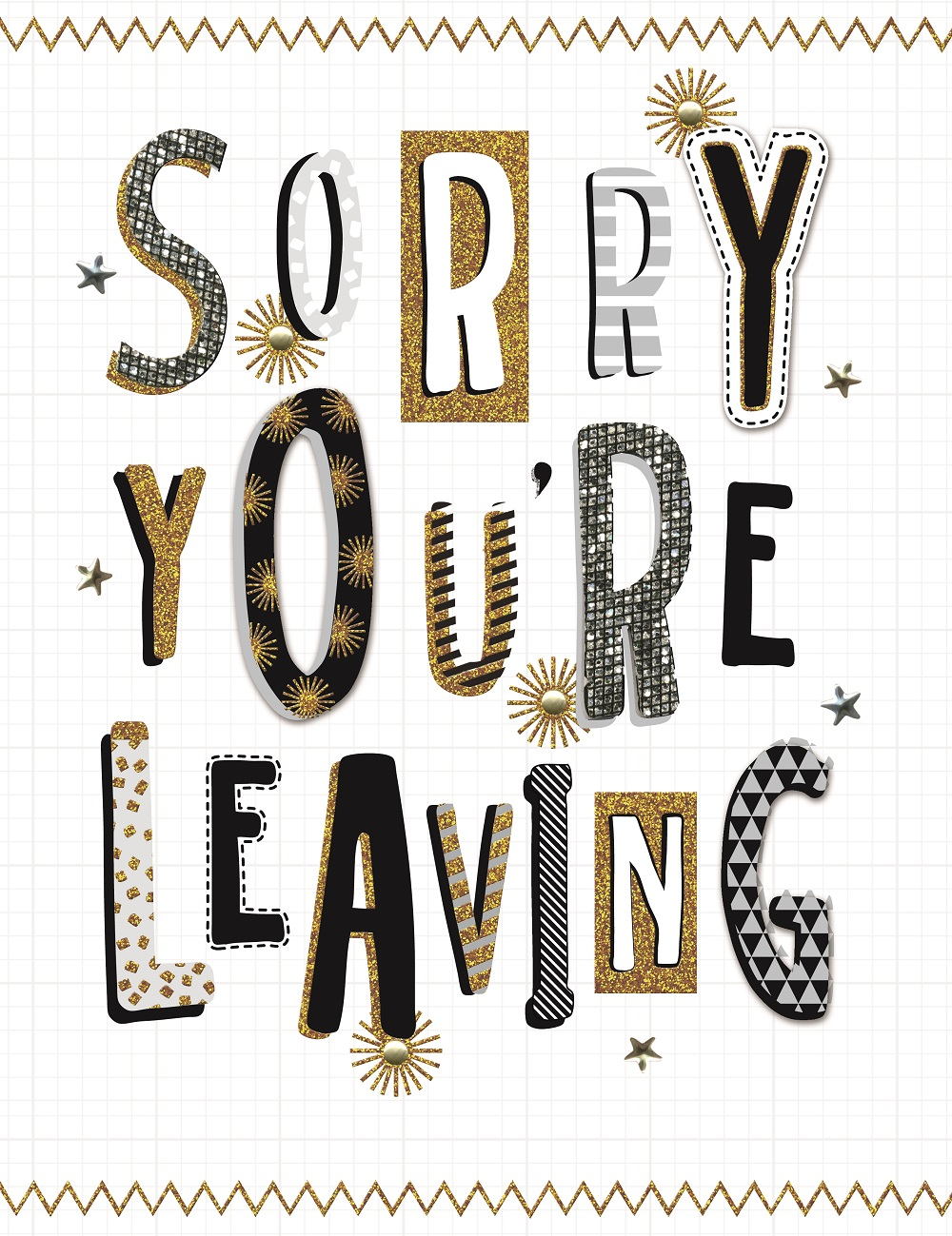 Sorry You're Leaving For Him Gigantic Greeting Card  A4 Sized Cards