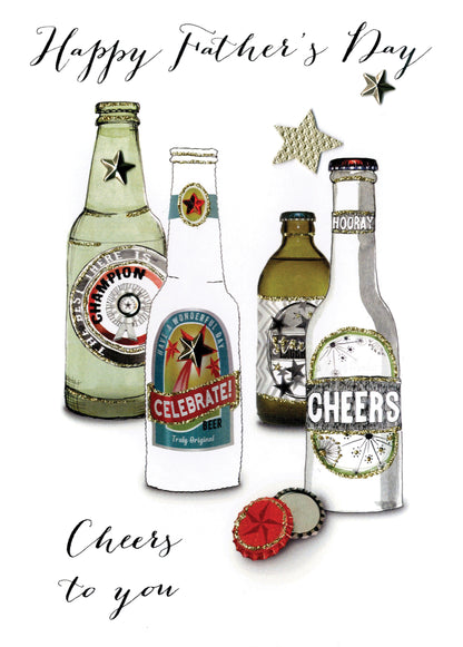 Happy Cheers To You Joie De Vivre Embellished Father's Day Card