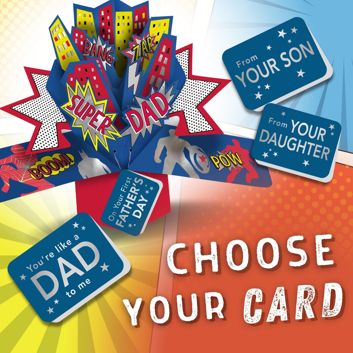 Super Dad Pop Up Greeting Card Choice Of Cards