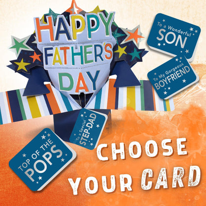 Best Dad Happy Father's Day Pop Up Card Choice Of Cards