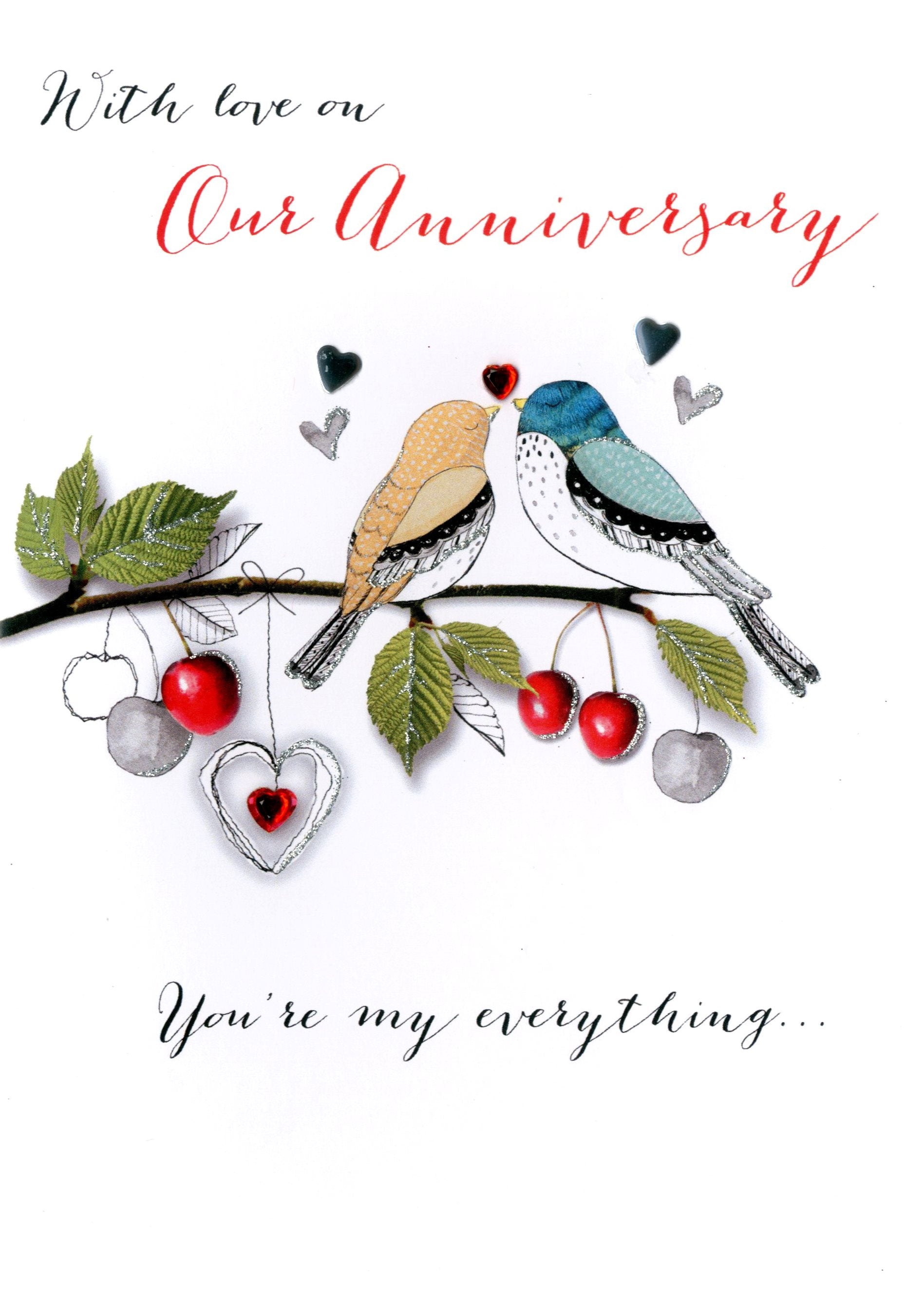 With Love On Our Anniversary Greeting Card – Love Kate's