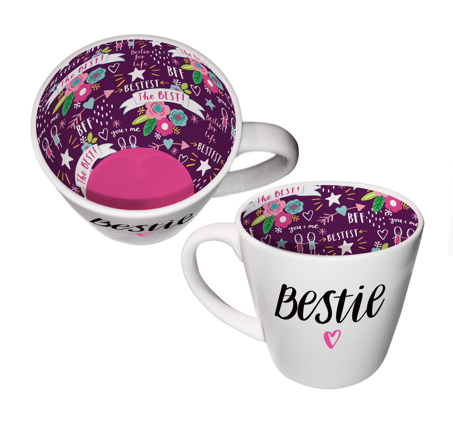 The Bestest Bestie BFF Inside Out Mug