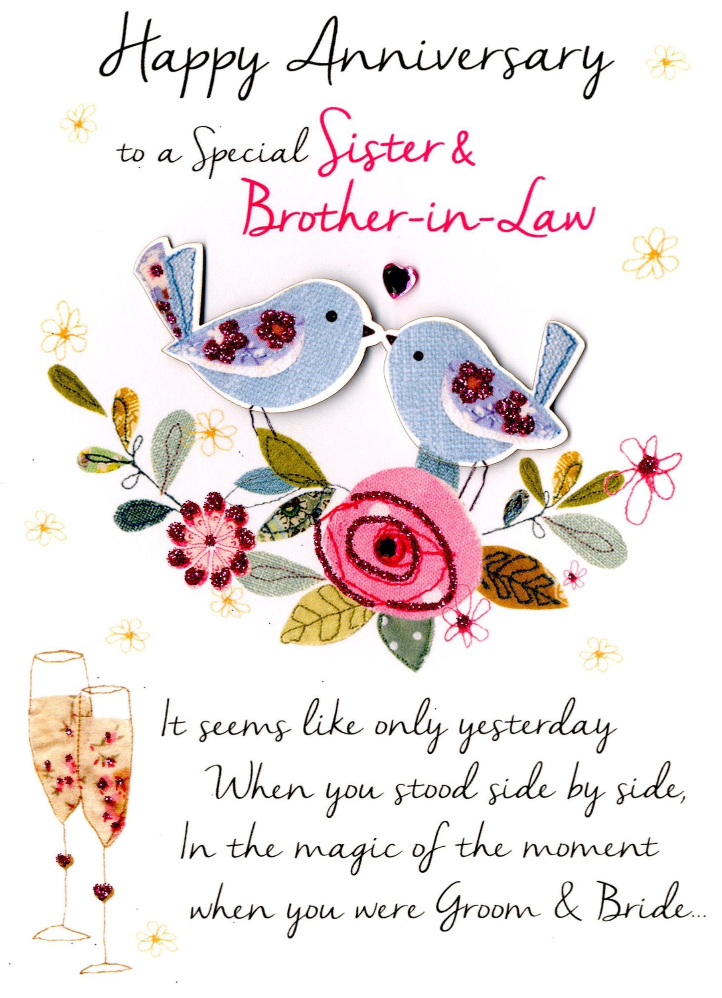 Sister & Brother-In-Law Anniversary Greeting Card