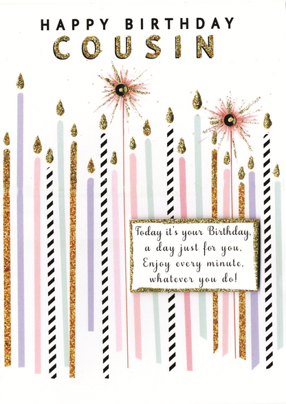 Happy Birthday Cousin Greeting Card