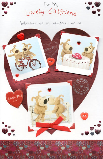 Boofle Lovely Girlfriend Valentine's Day Card