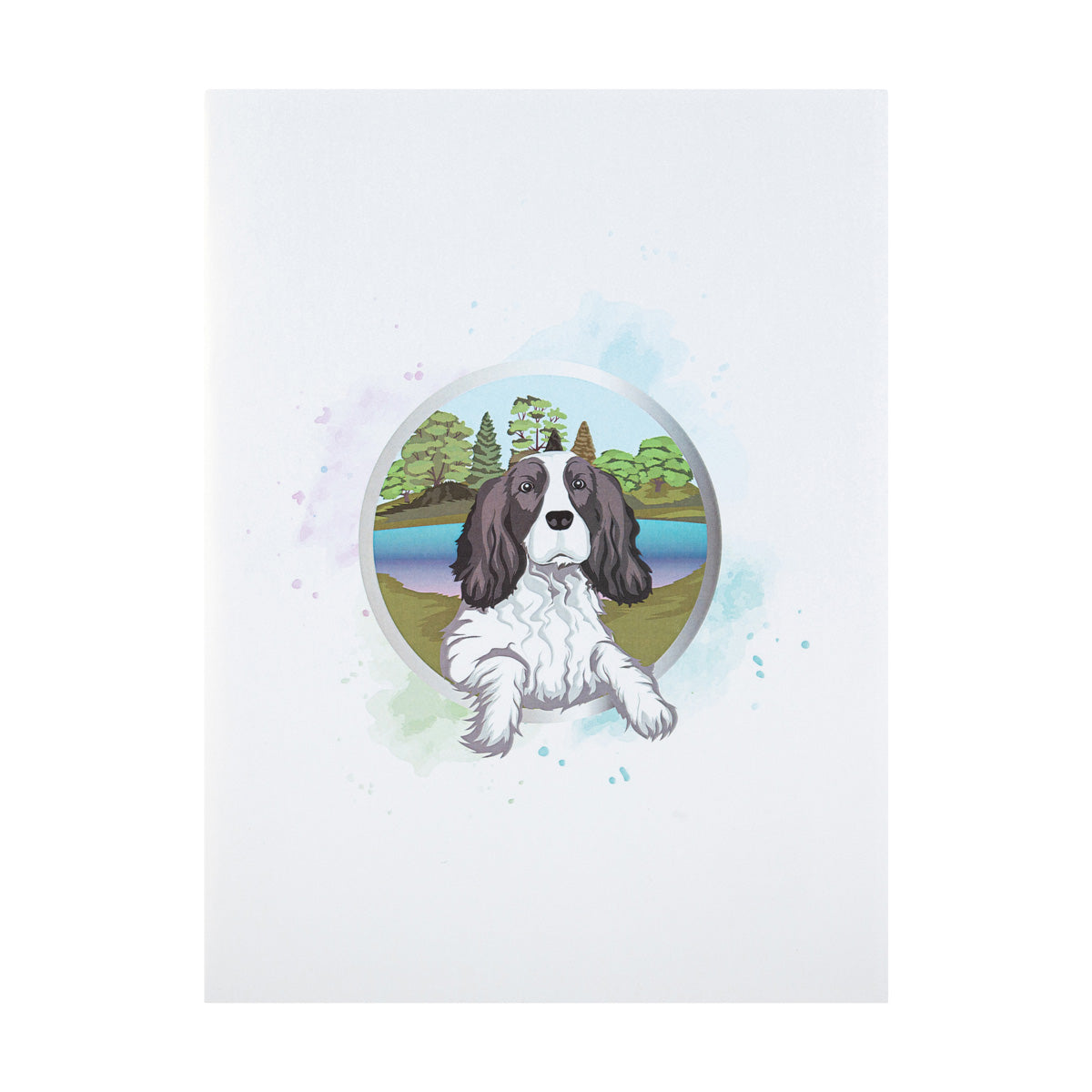 Cocker Spaniel Dog Pop Up Greeting Card