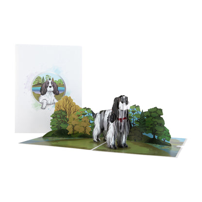 Cocker Spaniel Dog Pop Up Greeting Card