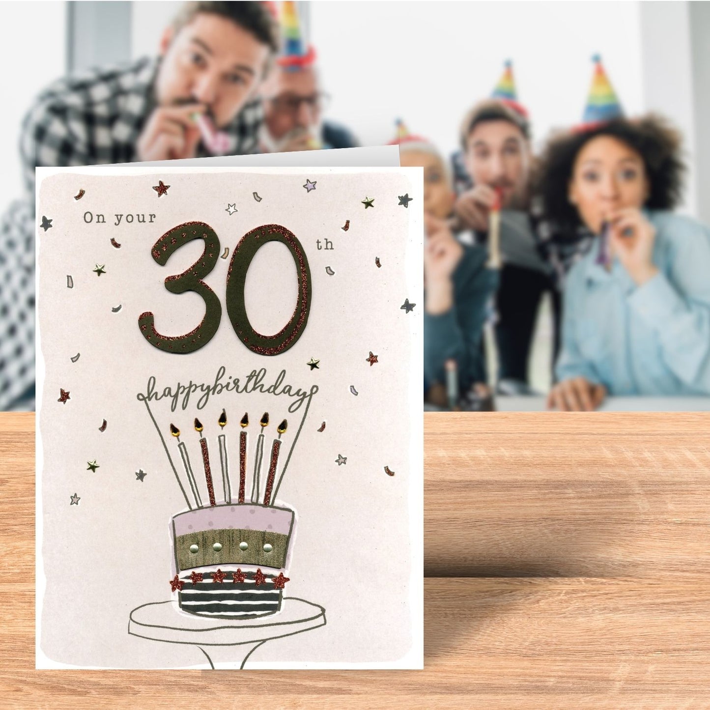 On Your 30th Birthday Gigantic Greeting Card  A4 Sized Cards