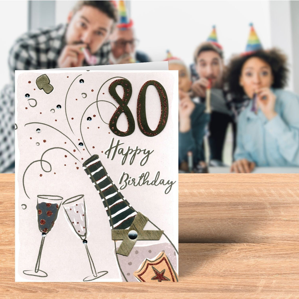 On Your 80th Birthday Gigantic Greeting Card A4 Sized Cards Love Kates