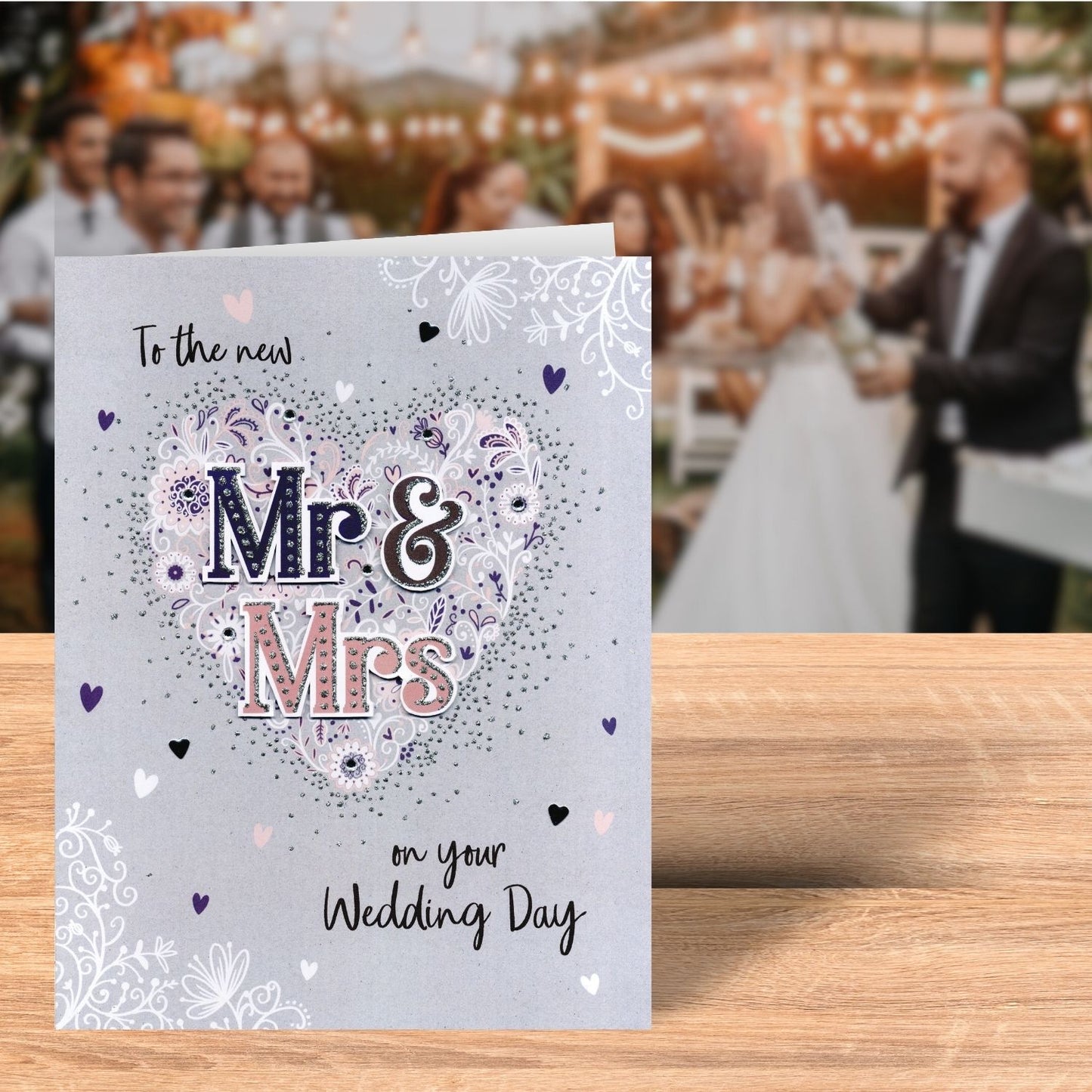 The New Mr & Mrs On Your Wedding Day Gigantic Card  A4 Sized Cards