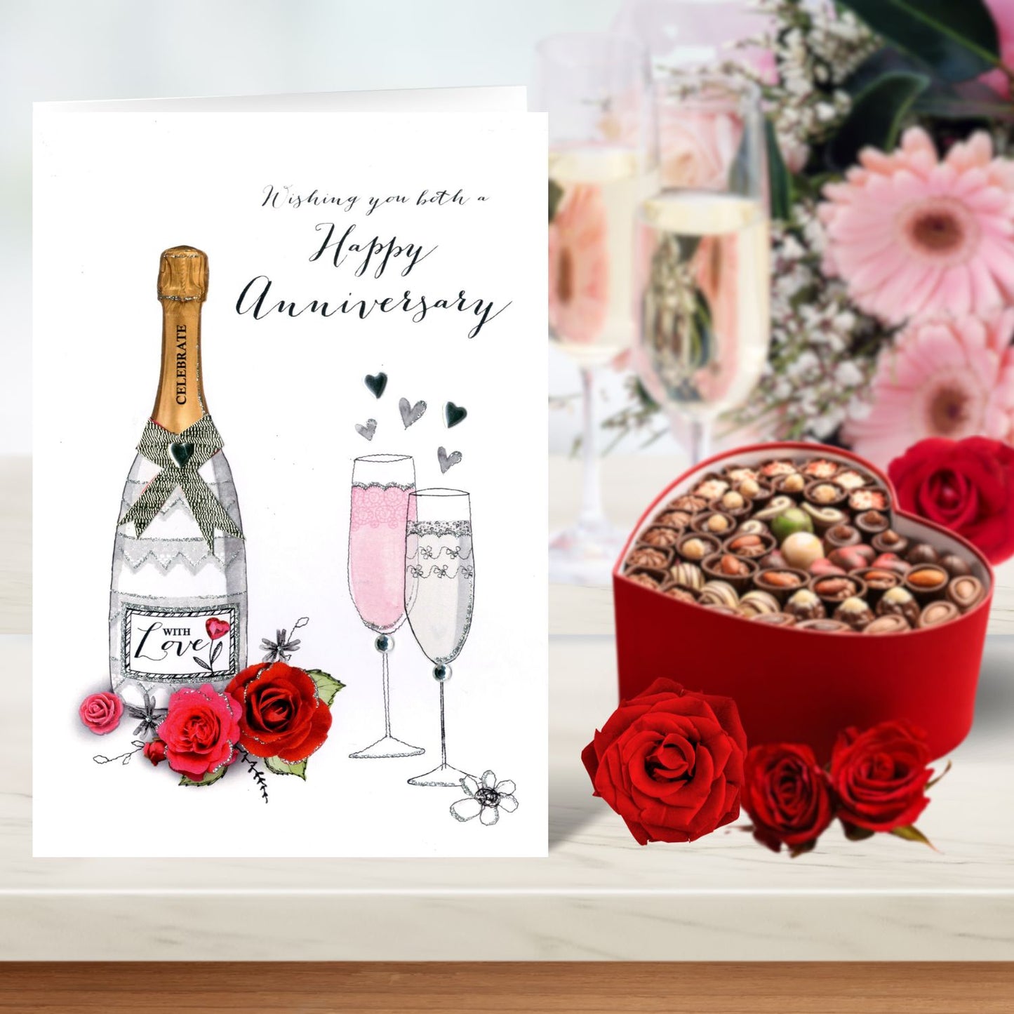 Wishing You Both Happy Anniversary Greeting Card