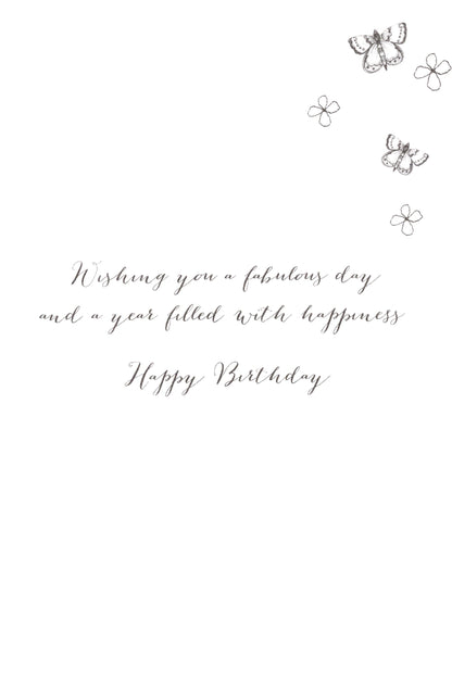 Sister-In-Law Birthday Embellished Greeting Card