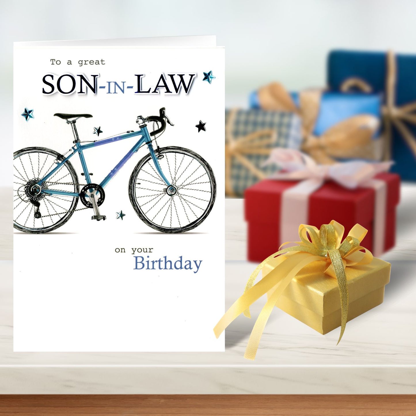 Great Son-In-Law Embellished Birthday Greeting Card