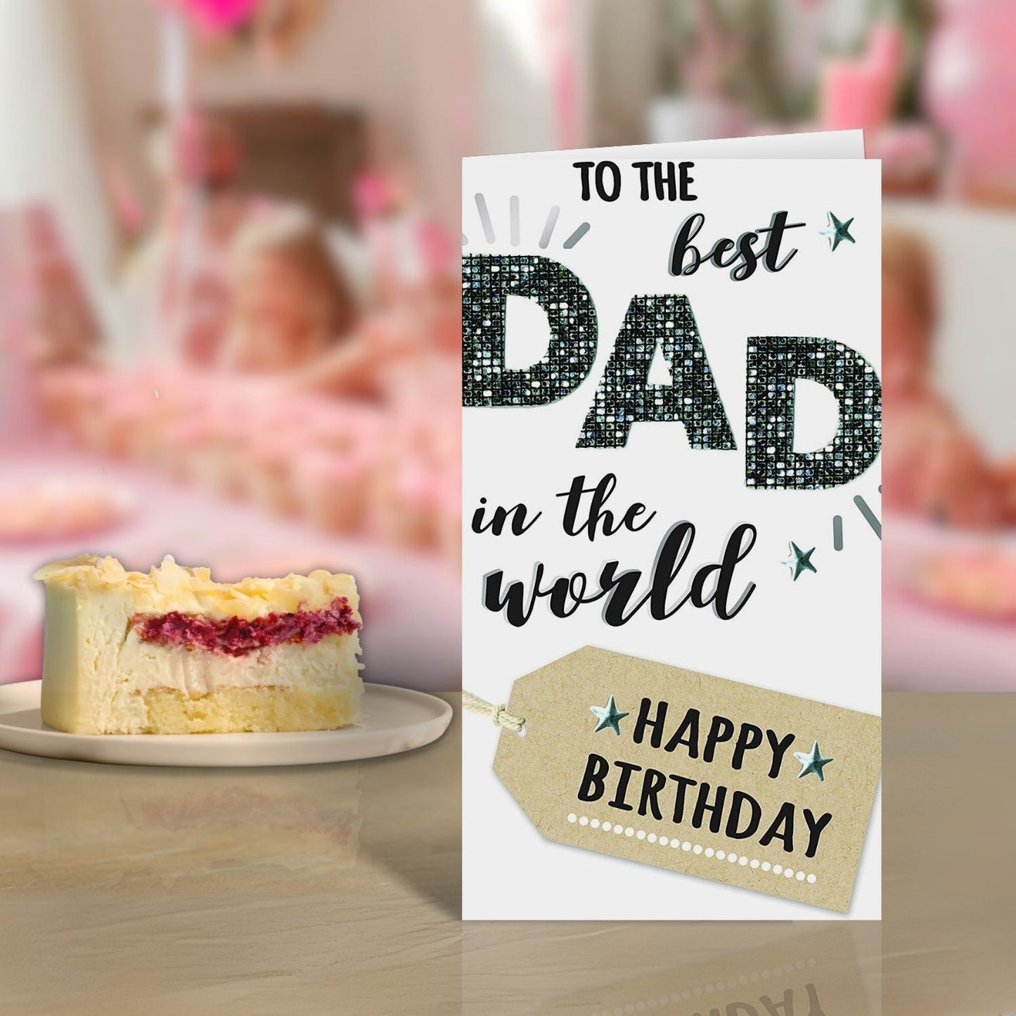 Wonderful Dad Birthday Greeting Card Hand-Finished