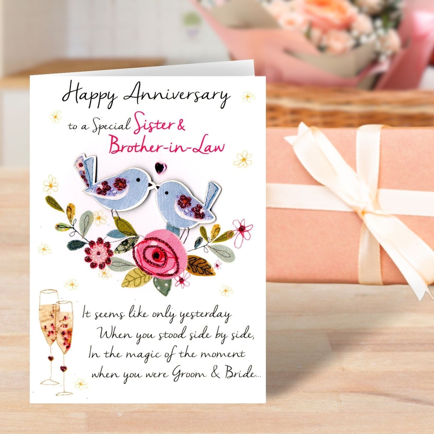 Sister & Brother-In-Law Anniversary Greeting Card