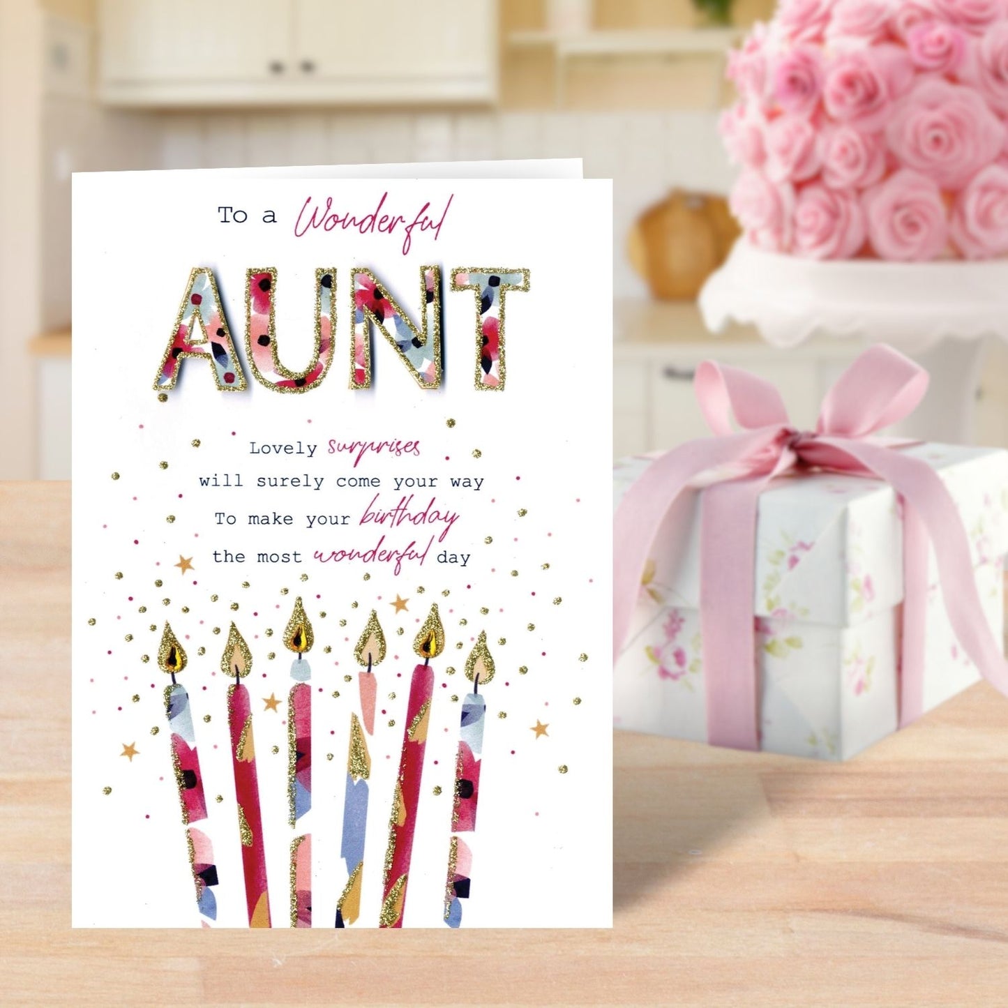 To A Wonderful Aunt Birthday Greeting Card