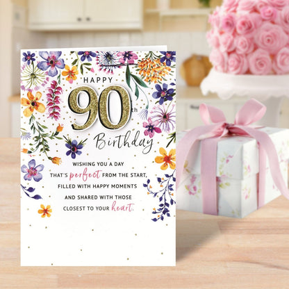 Happy 90th Birthday Greeting Card