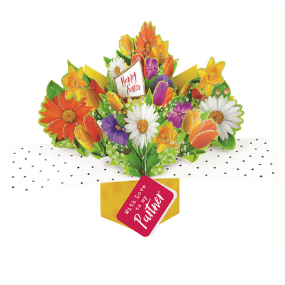 Happy Easter Pop Up Flowers Card Choice Of Cards