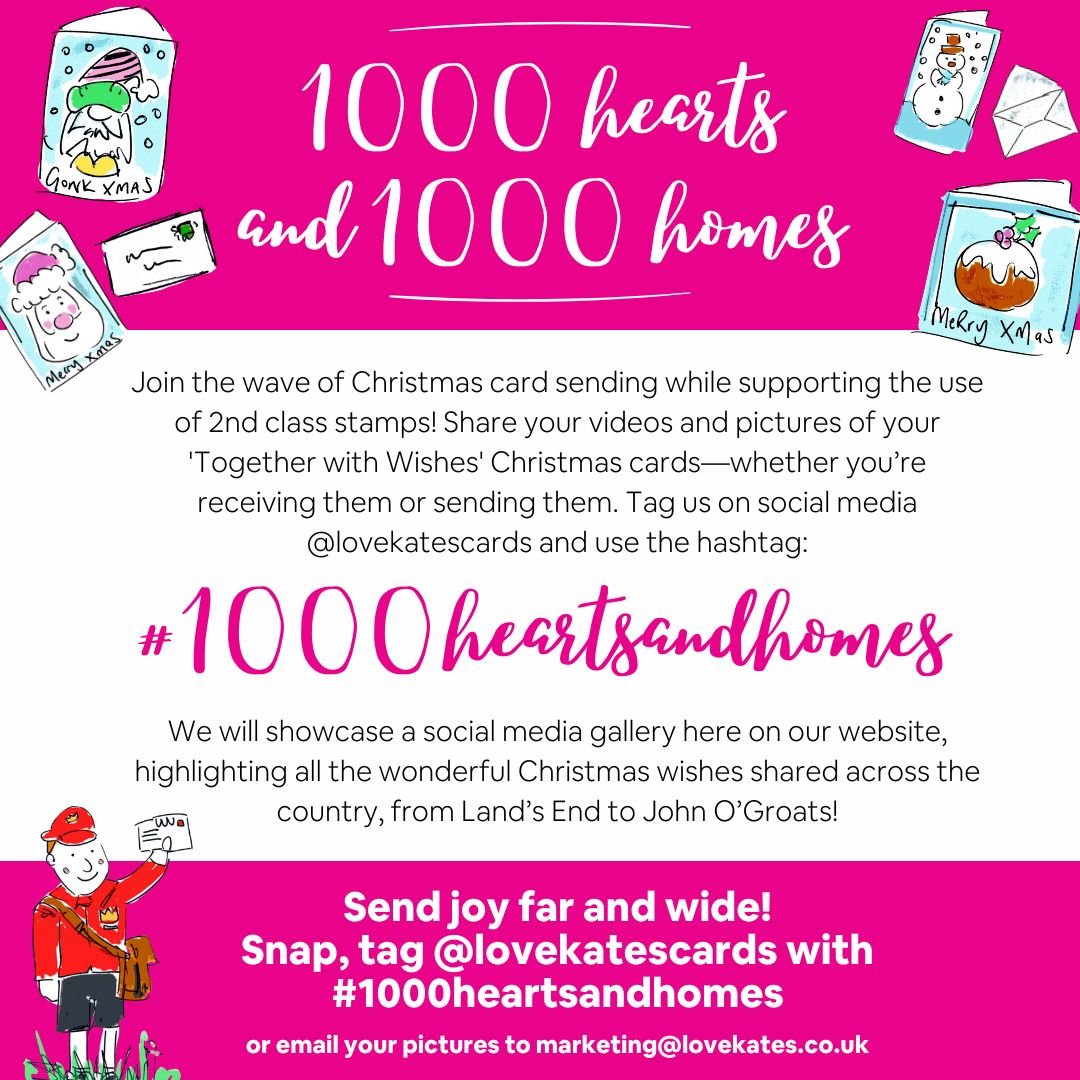 Tabitha Corbett 'Together With Wishes' Christmas Card - Love Kate's #1000heartsandhomes Christmas Campaign