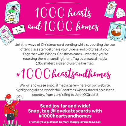 Tabitha Corbett 'Together With Wishes' Christmas Card - Love Kate's #1000heartsandhomes Christmas Campaign