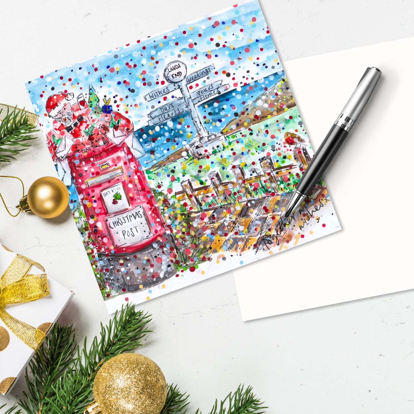 Tabitha Corbett 'Together With Wishes' Christmas Card - Love Kate's #1000heartsandhomes Christmas Campaign