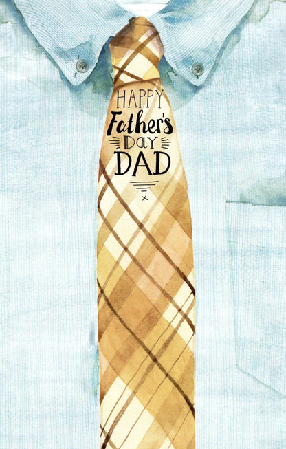 Happy Father's Day Dad Card Suit Jacket Shaped