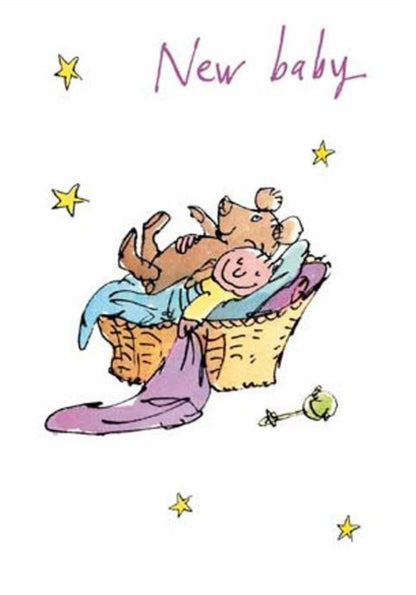 Quentin Blake New Baby Congratulations Greeting Card