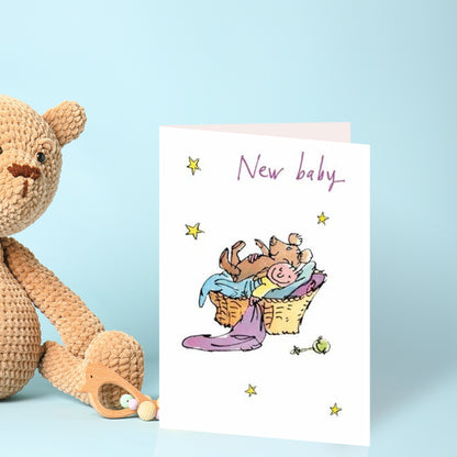 Quentin Blake New Baby Congratulations Greeting Card