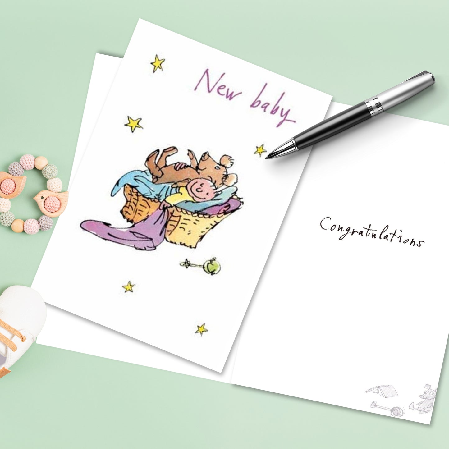 Quentin Blake New Baby Congratulations Greeting Card