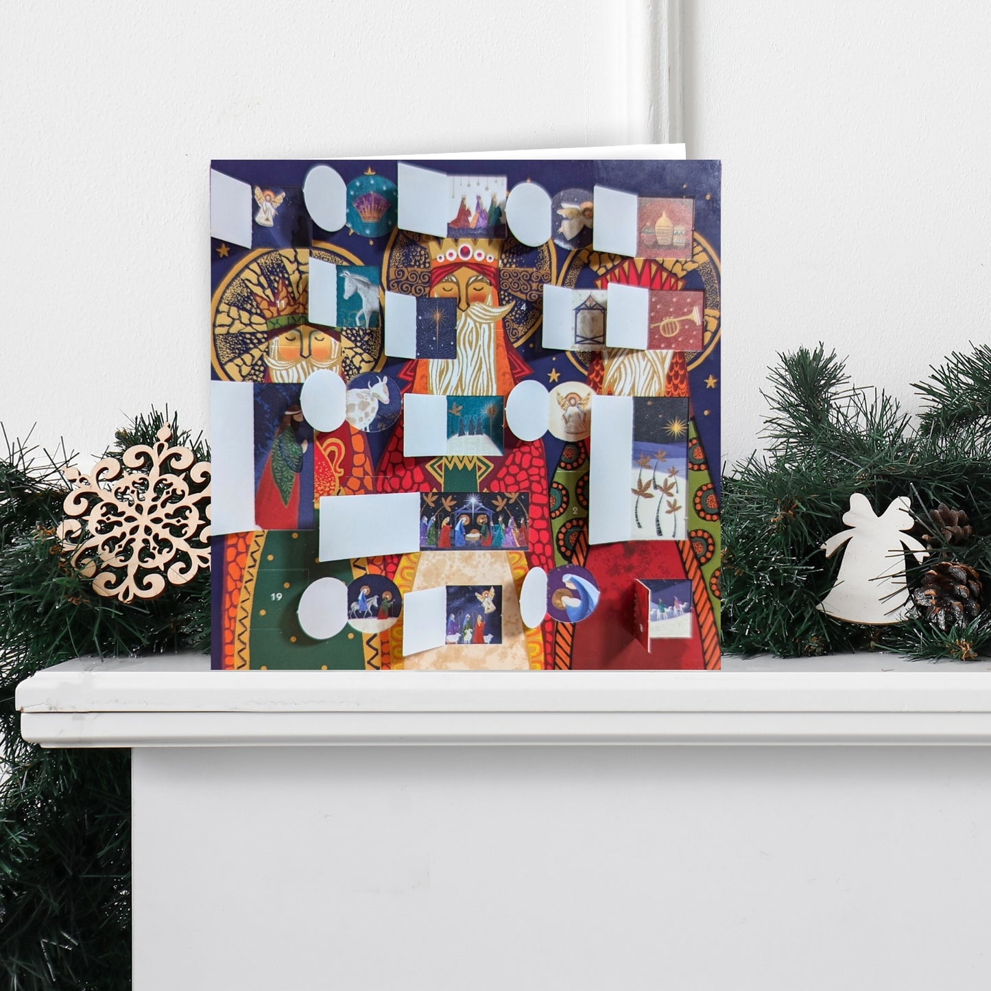 Caltime We Three Kings Christmas Advent Calendar Card