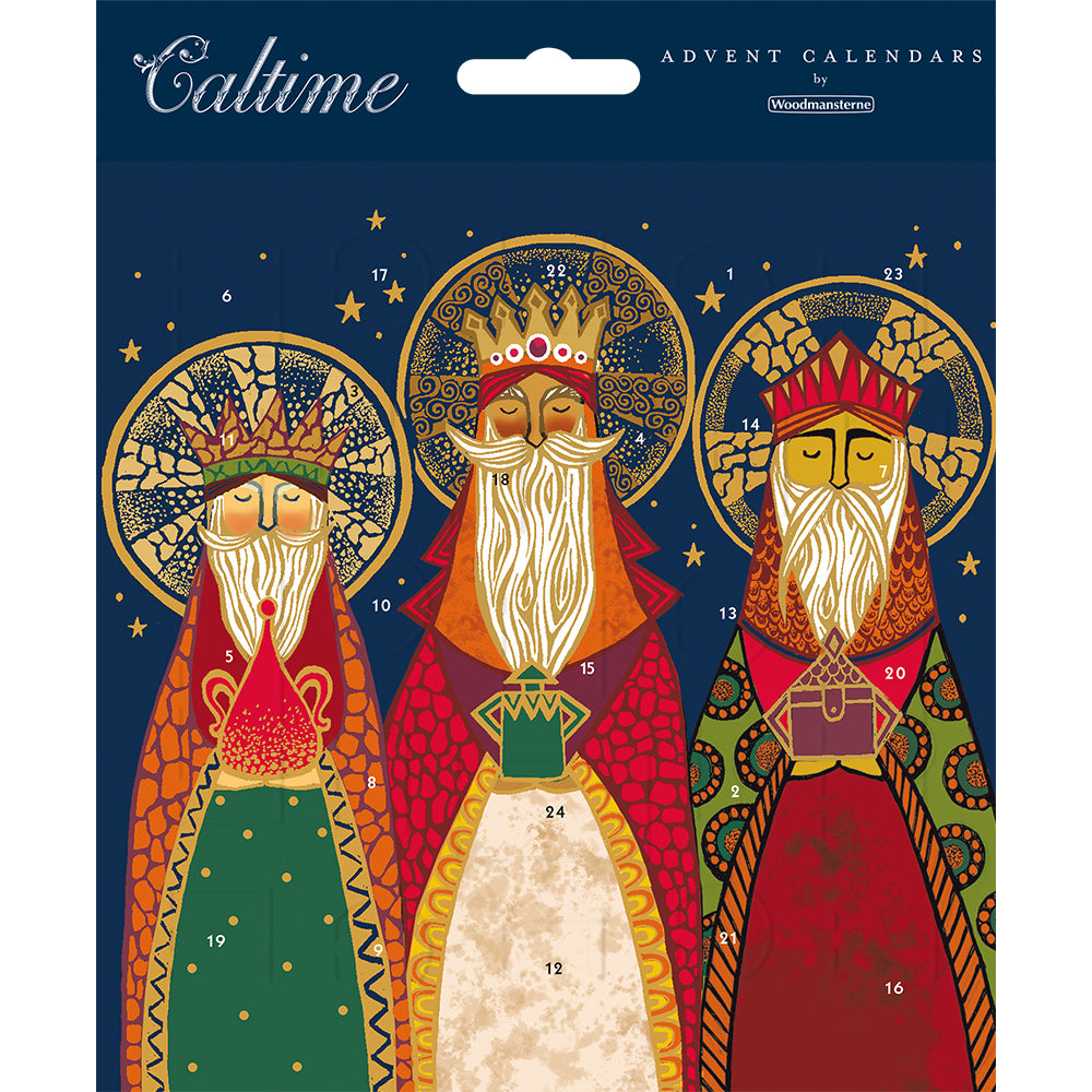 Caltime We Three Kings Christmas Advent Calendar Card