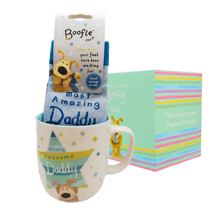 Boofle Brilliant Daddy Mug & Socks Gift Set