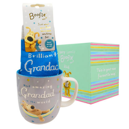 Boofle Best Grandad Mug & Socks Gift Set