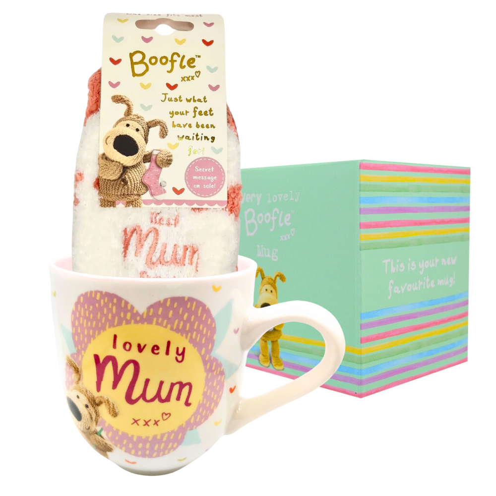 Boofle Mum In A Million Mug & Socks Gift Set