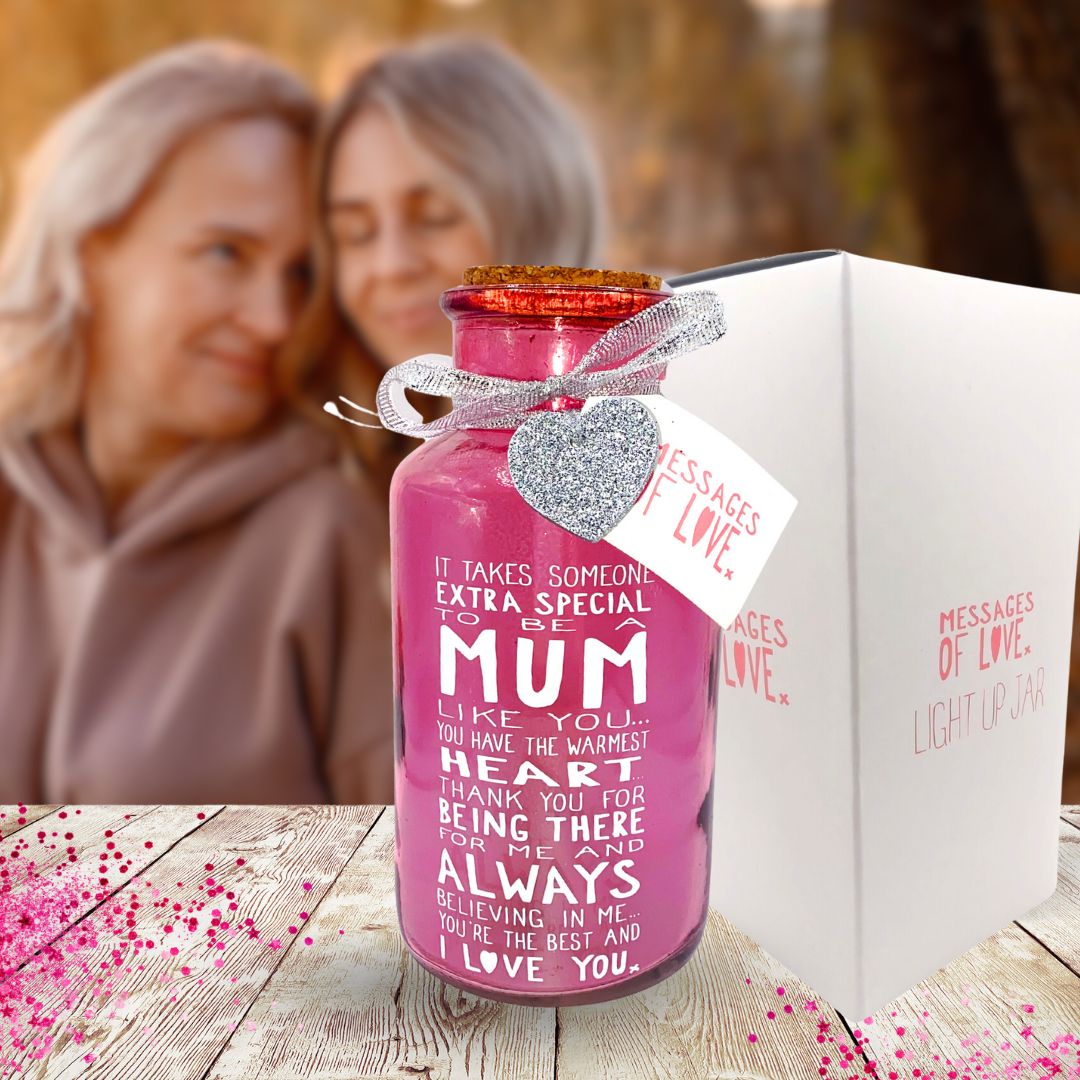 Special Mum Light Up Jar Messages Of Love Gift Range