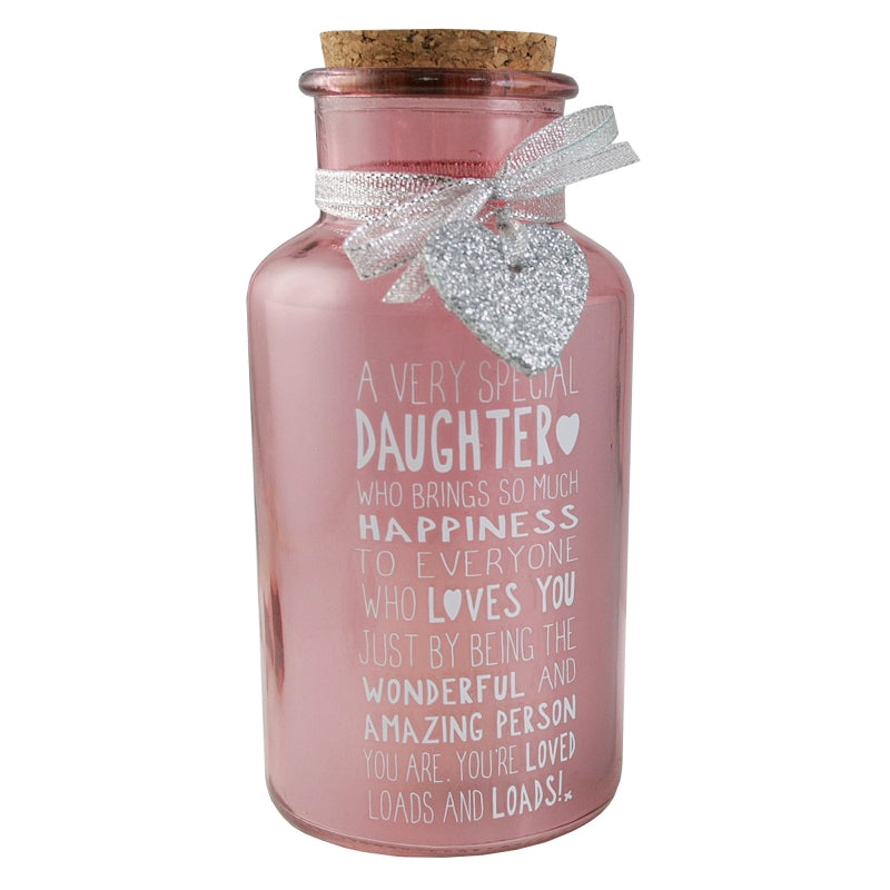 Special Daughter Light Up Jar Messages Of Love Gift