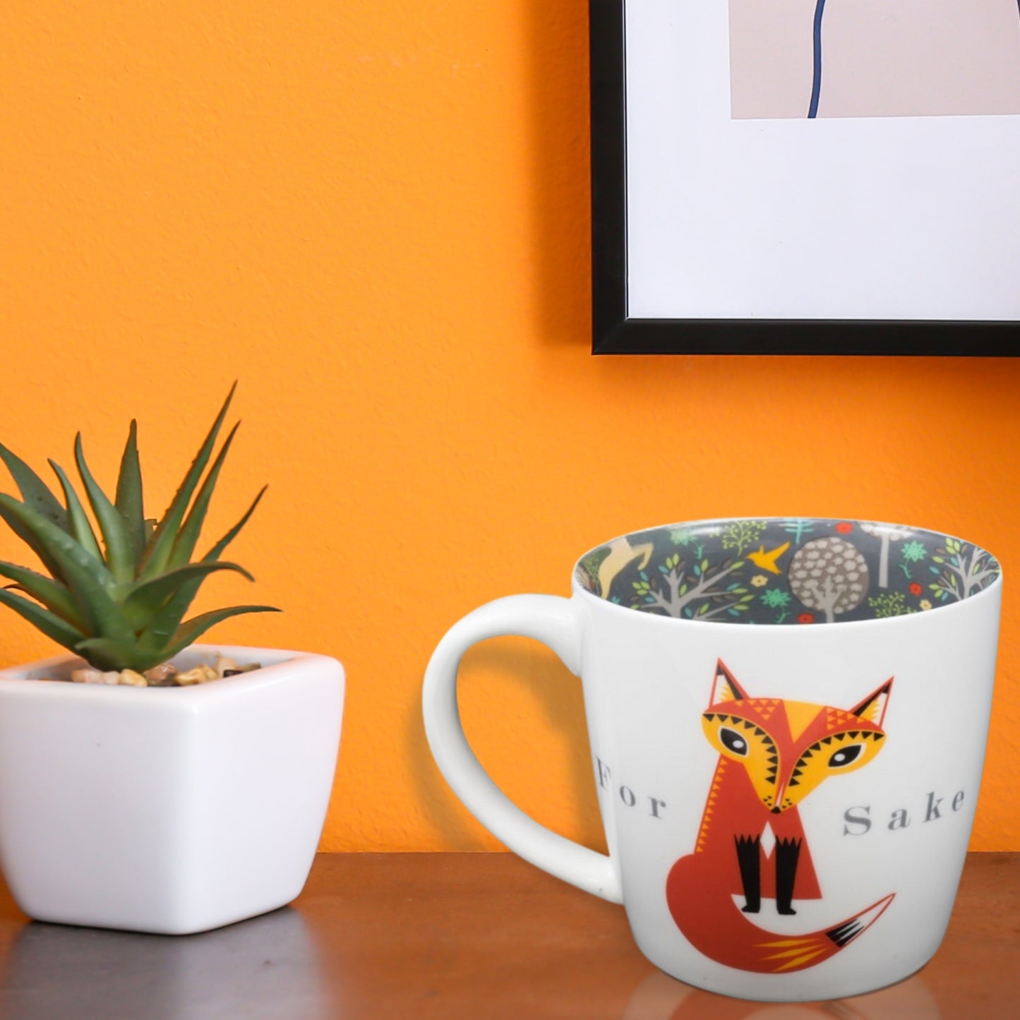 For Fox Sake Inside Out Mug In Gift Box