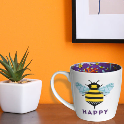 Bee Happy Inside Out Mug In Gift Box