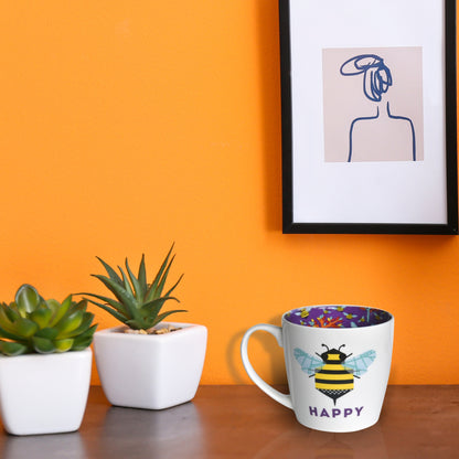 Bee Happy Inside Out Mug In Gift Box