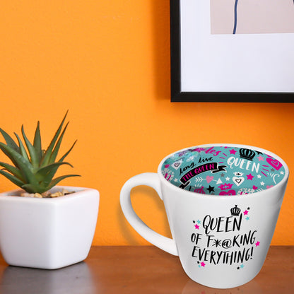 Queen Of F*@king Everything Inside Out Mug