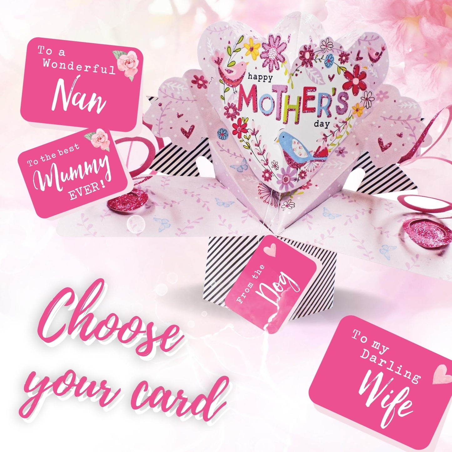 Happy Mother's Day Pop Up Greeting Card Choice Of Cards