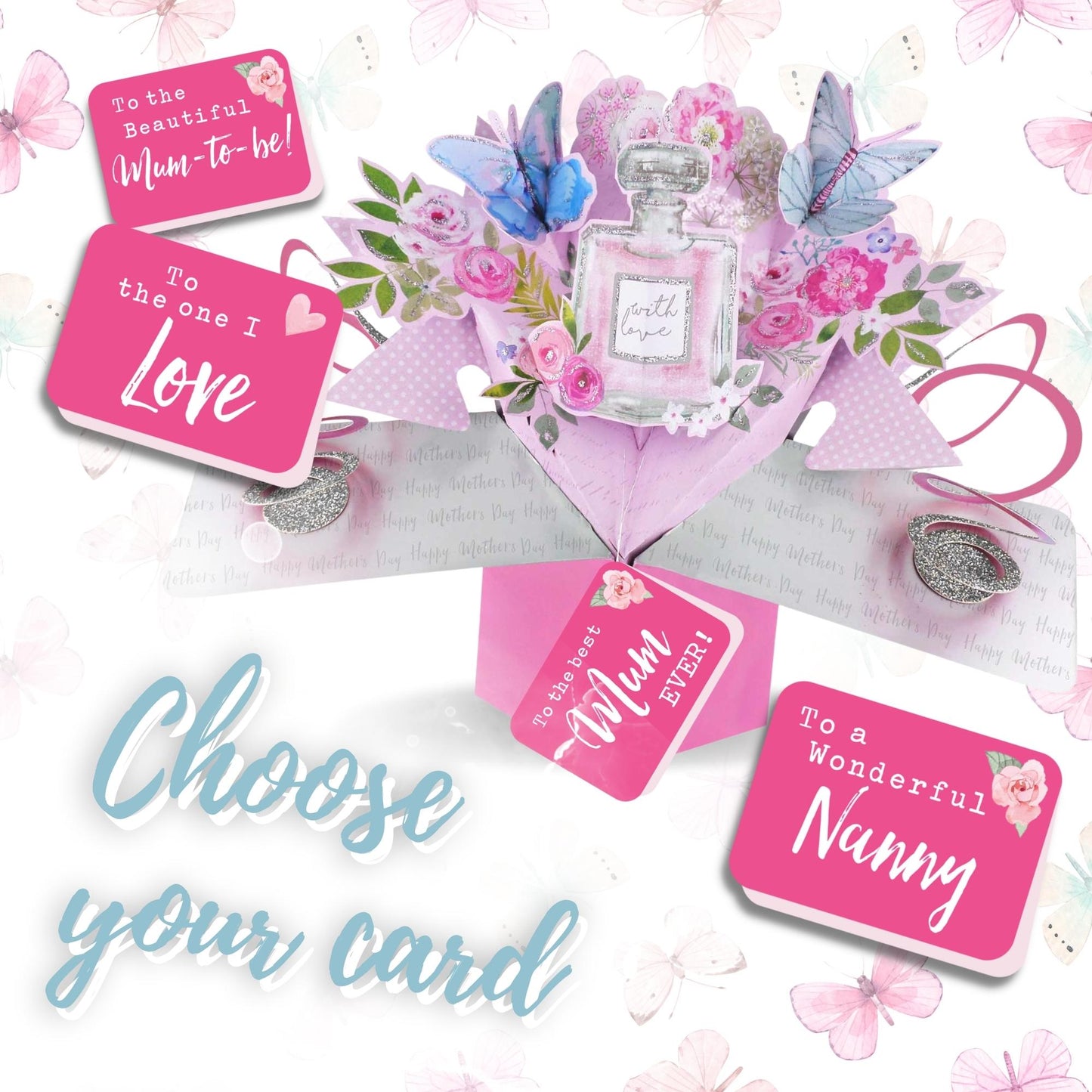 On Mother's Day With Love Pop Up Card Choice Of Cards