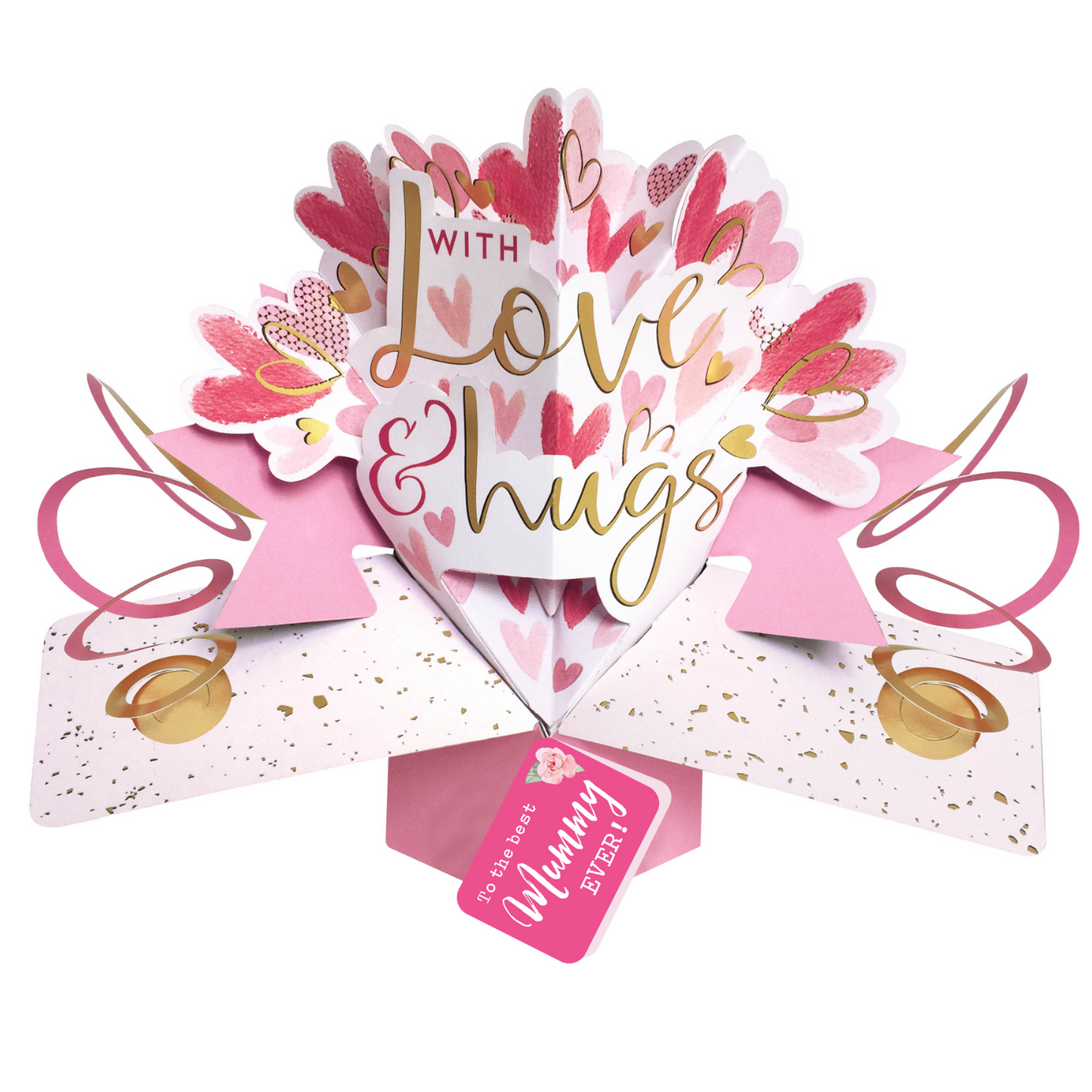 With Love & Hugs Pop Up Greeting Card Choice Of Cards